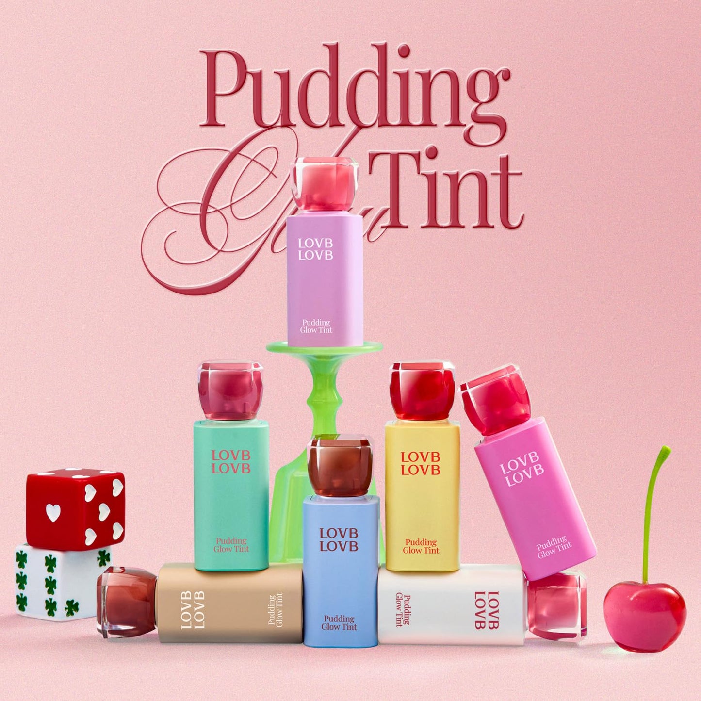 LOVB LOVB Pudding Glow Korean Lip Tint | Natural Lip Stain | Gloss to Stain | Long-Lasting & Non-Sticky | Lightweight Lip Tint | 0.14 oz. (04 SUNSET BEIGE) - dailyvitalstore