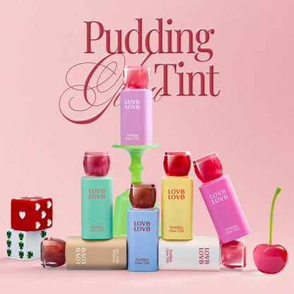 LOVB LOVB Pudding Glow Korean Lip Tint | Natural Lip Stain | Gloss to Stain | Long-Lasting & Non-Sticky | Lightweight Lip Tint | 0.14 oz. (04 SUNSET BEIGE) - dailyvitalstore