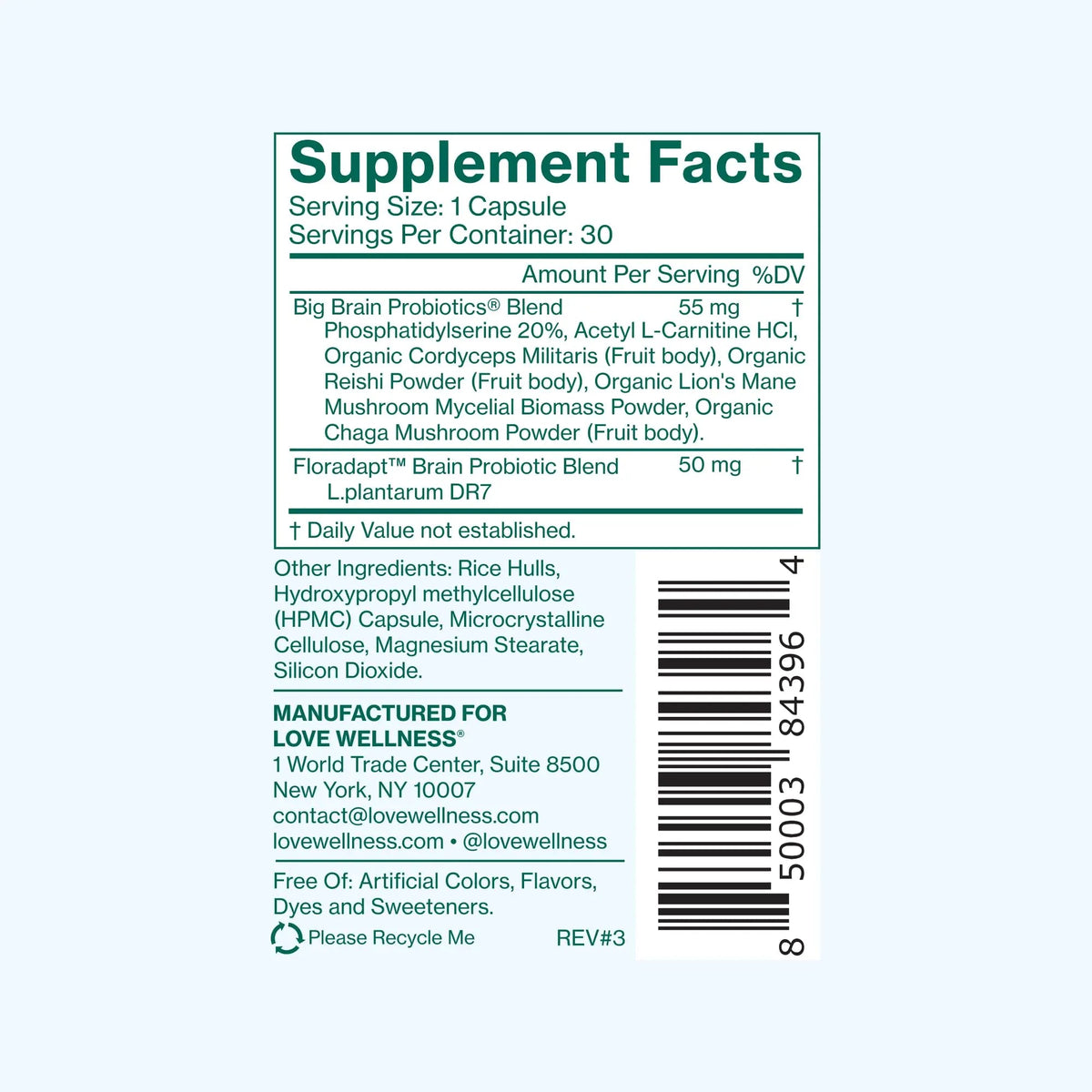 Love Wellness Daily Love Multivitamin & Big Brain Probiotics | Mind and Body Duo | Womens Vitamin and Probitoic - dailyvitalstore