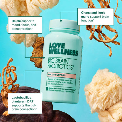 Love Wellness Daily Love Multivitamin & Big Brain Probiotics | Mind and Body Duo | Womens Vitamin and Probitoic - dailyvitalstore