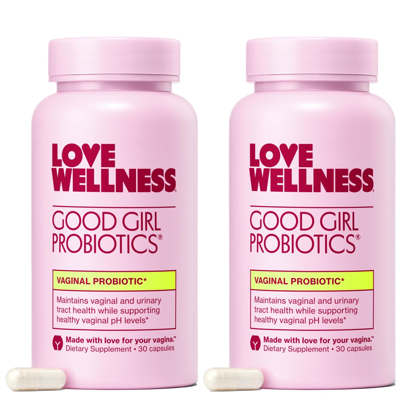 Love Wellness Good Girl Probiotics | Women’s Vaginal Health & pH Balance Supplement | 9-Strain Probiotic for Urinary Tract, Yeast, Odor & Immune Support | Gluten-Free (60-Day Supply) - dailyvitalstore