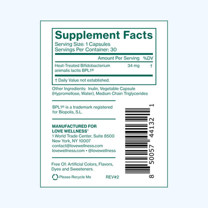 Love Wellness Hello Burn Activate | Support Visceral Fat Burn with HT BPL1 Postbiotic | Supports Healthy Waist Circumference, Longevity and Metabolic Wellness | 30 Count - dailyvitalstore
