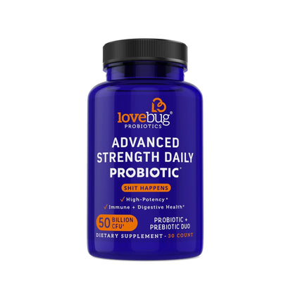 LOVEBUG Award Winning Maximum Strength | Rebuild & Restore Immune and Digestive Microbiome | 10 Clinically Studied Strains for Constipation - dailyvitalstore
