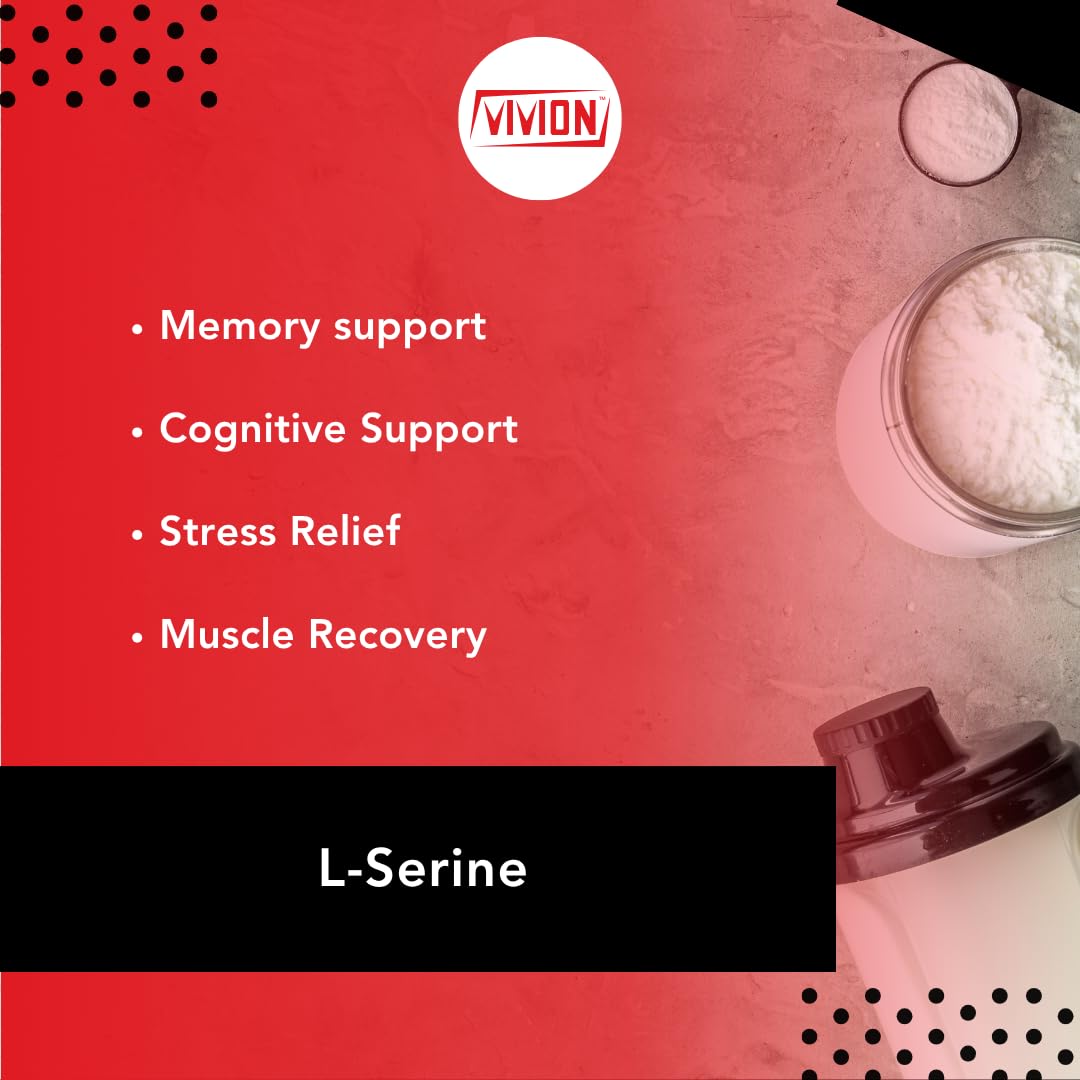 L‑Serine Powder - 1000 Grams - Amino Acid - Powdered for Manufacturing Cognitive Health & Cellular Support Tablet Capsule Formulations - 1 kg (2.2 lb) - dailyvitalstore