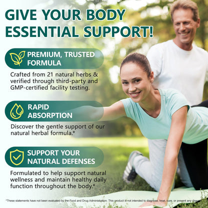 LTQXGT Lymphatic Support Supplement 60 Softgels– Advanced Botanical Complex with Echinacea, Dandelion & Elderberry – Antioxidant-Rich Daily Wellness Formula - dailyvitalstore