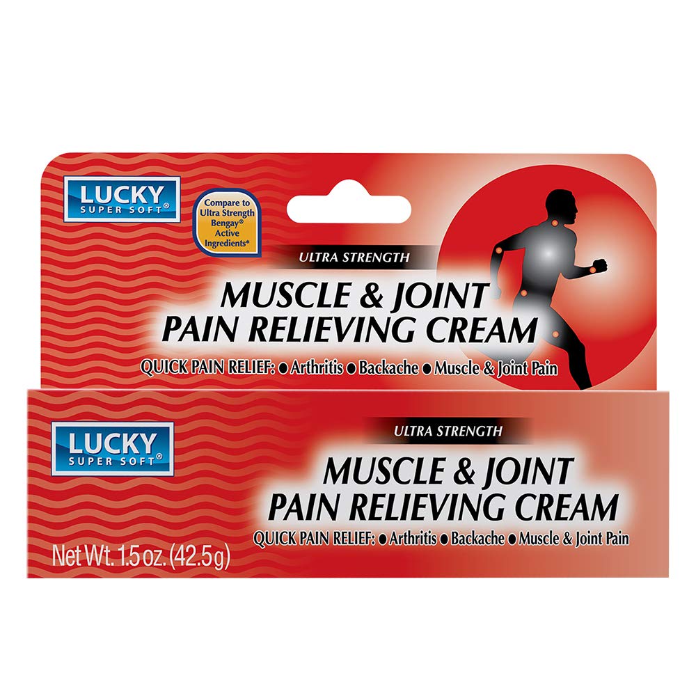 Lucky Super Soft Muscle & Joint Pain Relieving Cream, 1.5 Ounce - dailyvitalstore