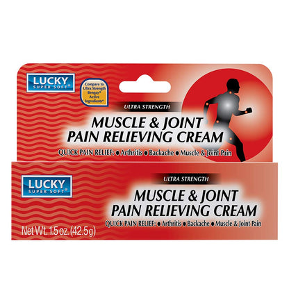 Lucky Super Soft Muscle & Joint Pain Relieving Cream, 1.5 Ounce - dailyvitalstore