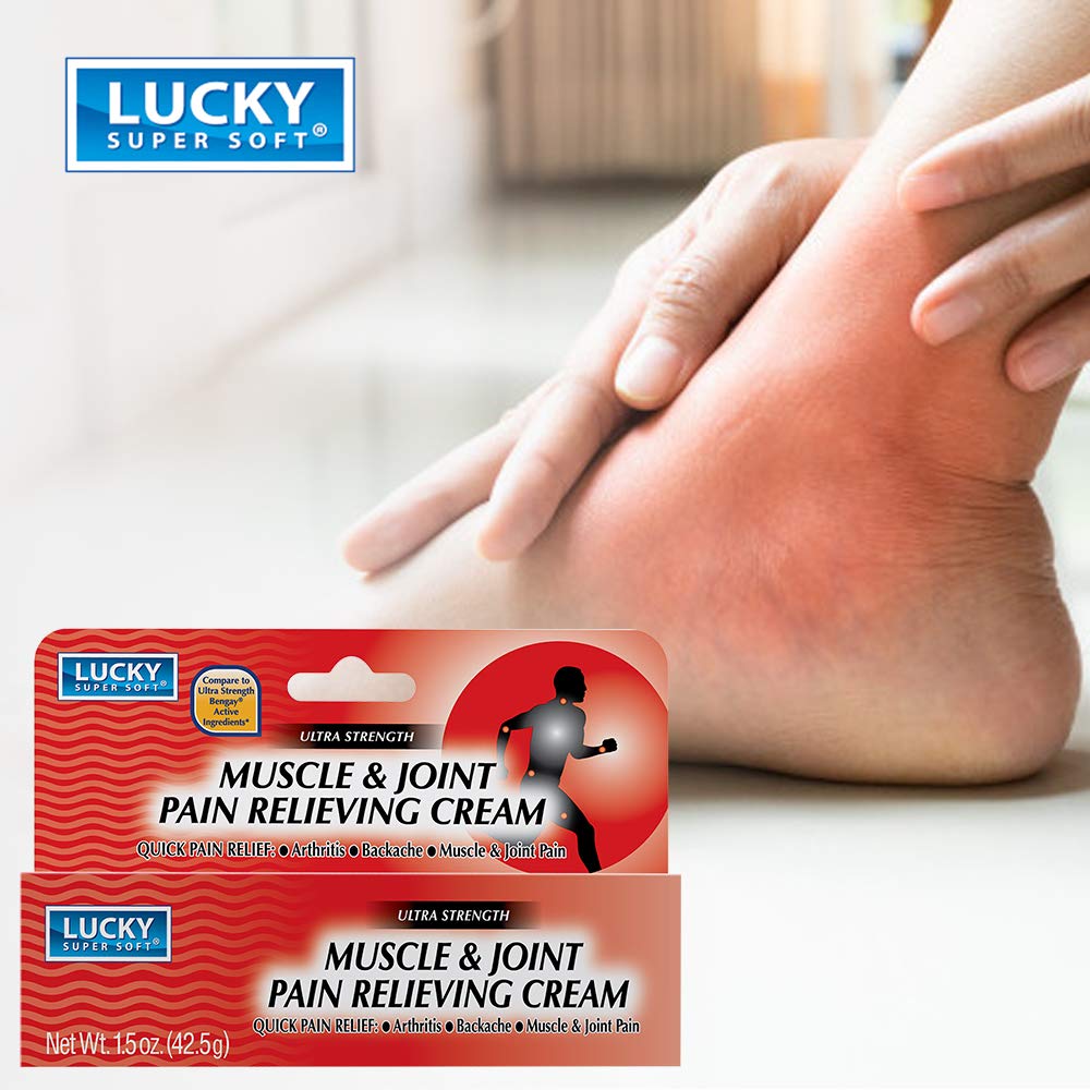 Lucky Super Soft Muscle & Joint Pain Relieving Cream, 1.5 Ounce - dailyvitalstore