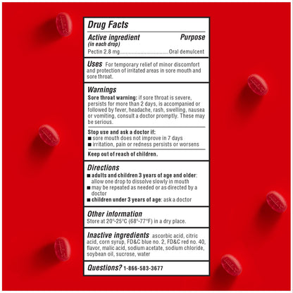 Luden's Sore Throat Relief Lozenges for Minor Everyday Irritation & Dry Mouth, Wild Cherry Flavored Drops, 30 Count - dailyvitalstore