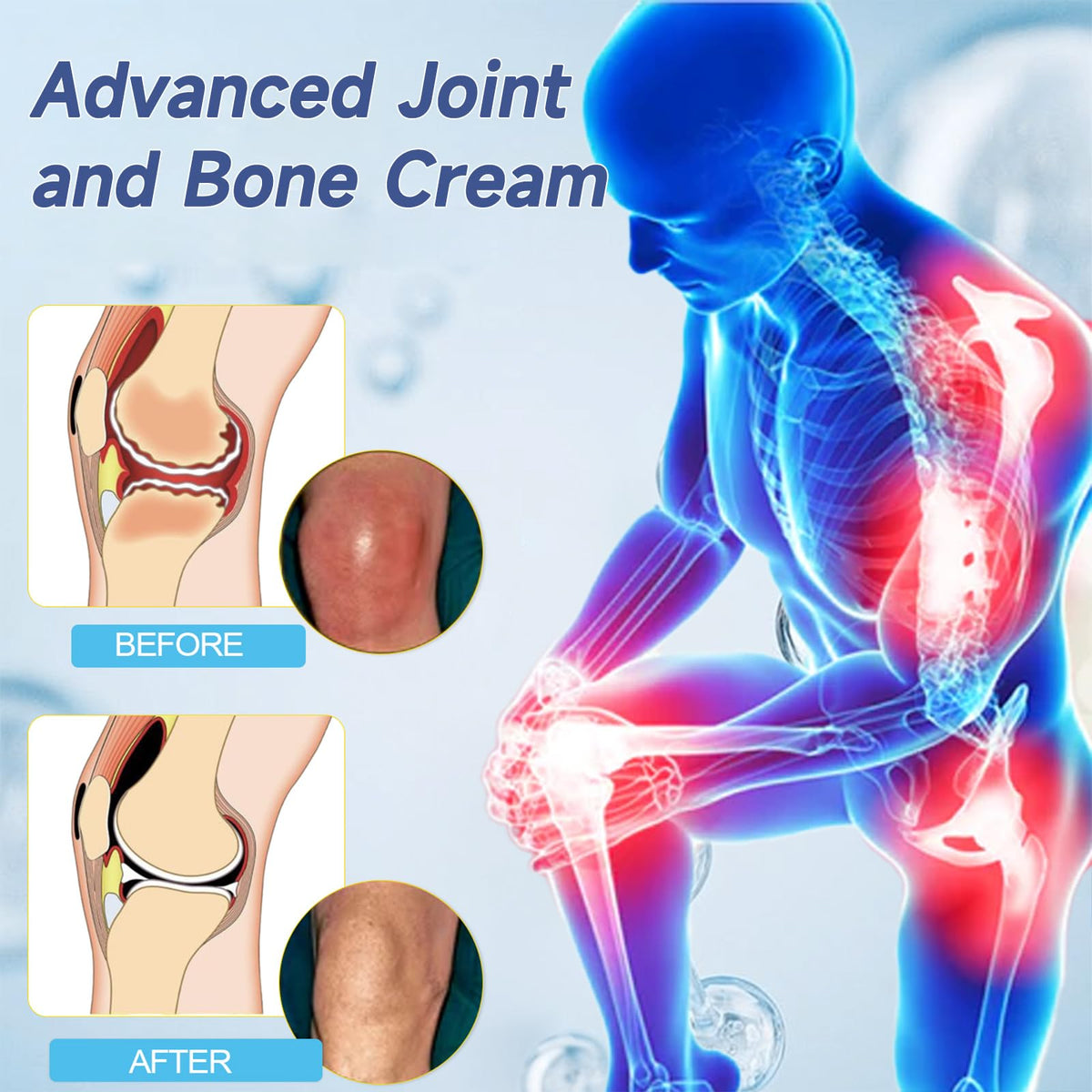 Luhaka ArthroHeal Hyaluronic Acid Joint R-epair Cream,ArthroHeal Joint Cream,Quickly relieve joint discomfort, Quickly relieve joint discomfort, suitable for joint activities throughout the body (1) - dailyvitalstore
