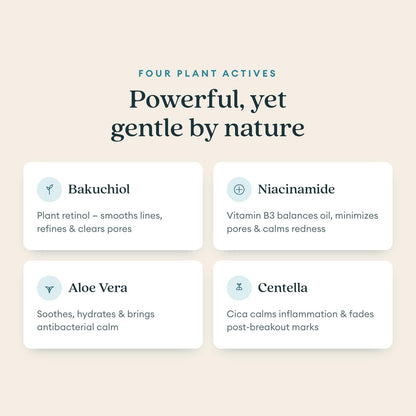 LUMA & LEAF Clear Slate Niacinamide Serum for Face – Redness & Acne Relief with Bakuchiol & Aloe Vera – Hydrating Vegan Daily - dailyvitalstore