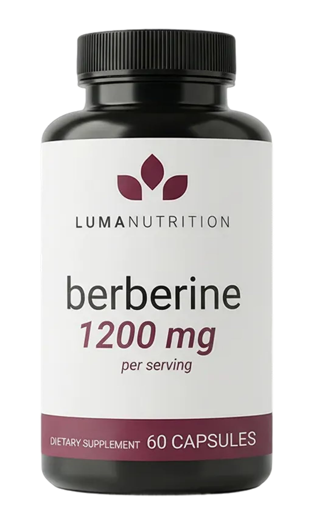 Luma Nutrition Berberine Supplement - HCL 1200mg Per Serving - 97% HCl - Vegan, Gluten Free - 60 Capsules - dailyvitalstore