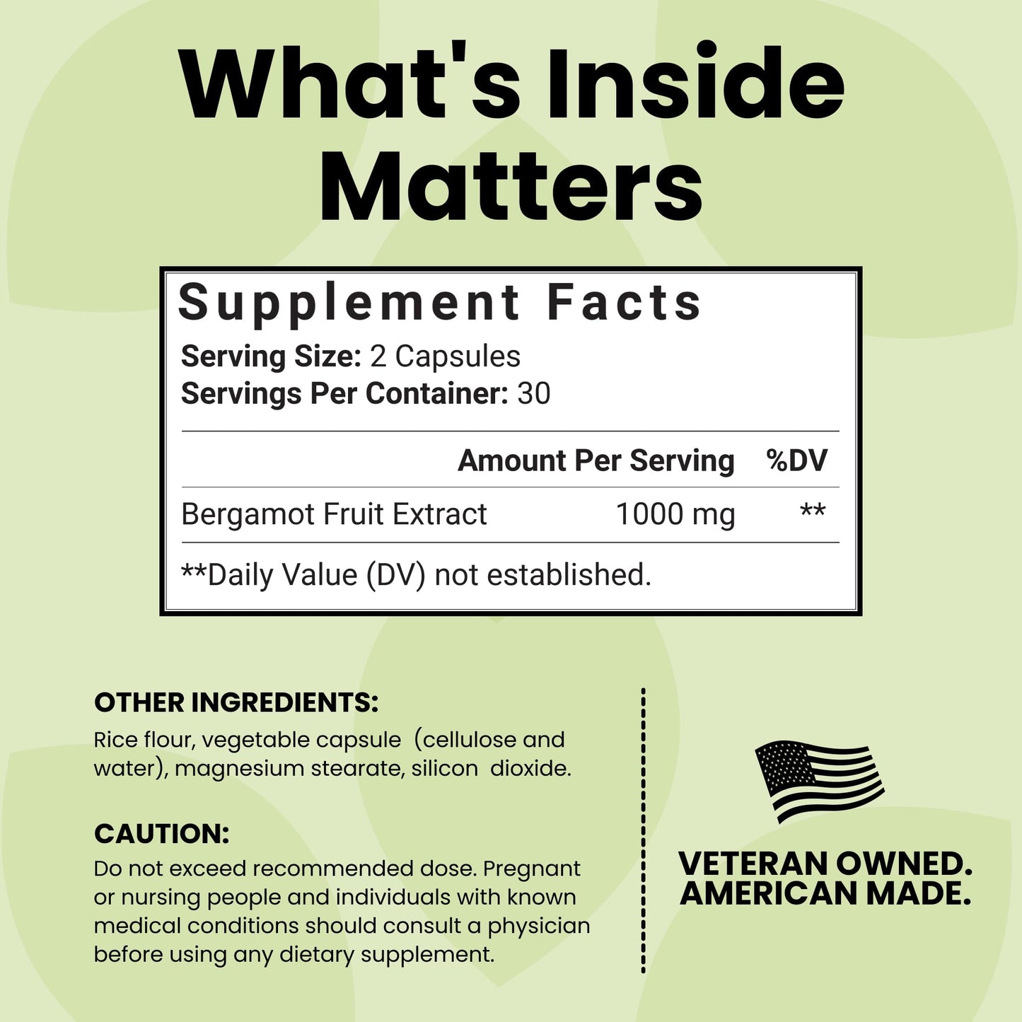 Luma Nutrition Citrus Bergamot 1000mg Per Serving - Citrus Bergamot Supplement - Heart Health Support - Made in the USA - Veteran Owned - 60 Capsules, 30 Servings (Pack of 2) - dailyvitalstore