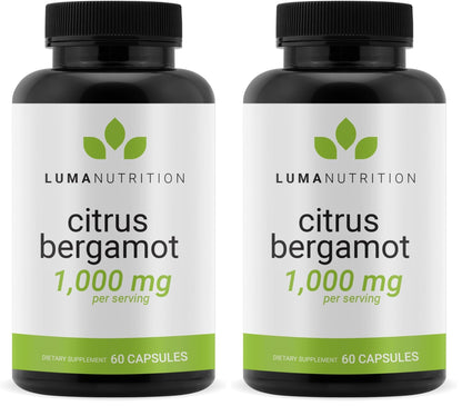 Luma Nutrition Citrus Bergamot 1000mg Per Serving - Citrus Bergamot Supplement - Heart Health Support - Made in the USA - Veteran Owned - 60 Capsules, 30 Servings (Pack of 2) - dailyvitalstore