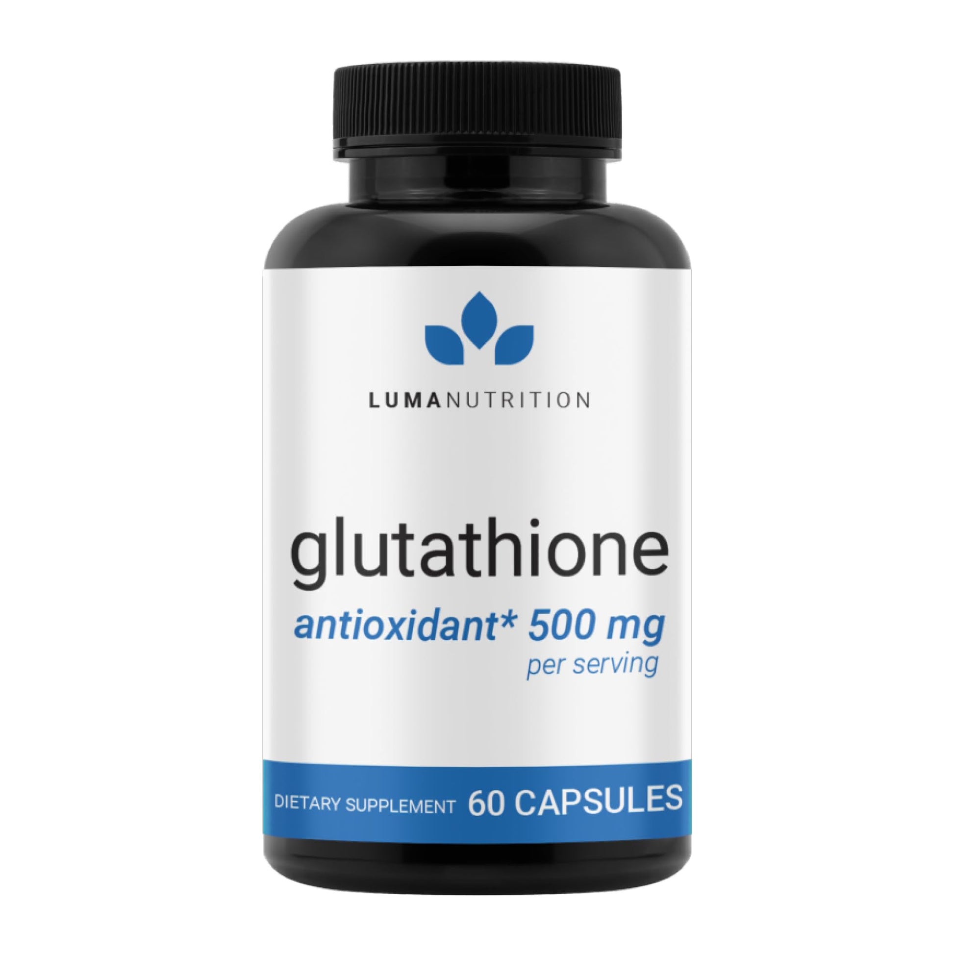 Luma Nutrition Premium Glutathione Supplement - 500mg - L-Glutathione - Antioxidant Support - dailyvitalstore