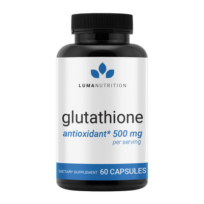 Luma Nutrition Premium Glutathione Supplement - 500mg - L-Glutathione - Antioxidant Support - dailyvitalstore