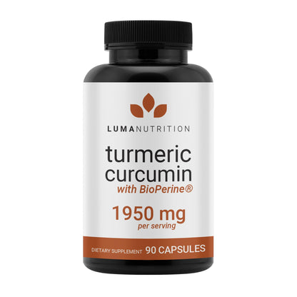 Luma Nutrition Turmeric Curcumin with Black Pepper - 95% Curcuminoids - 1950mg Per Serving - Premium Turmeric Supplement - dailyvitalstore