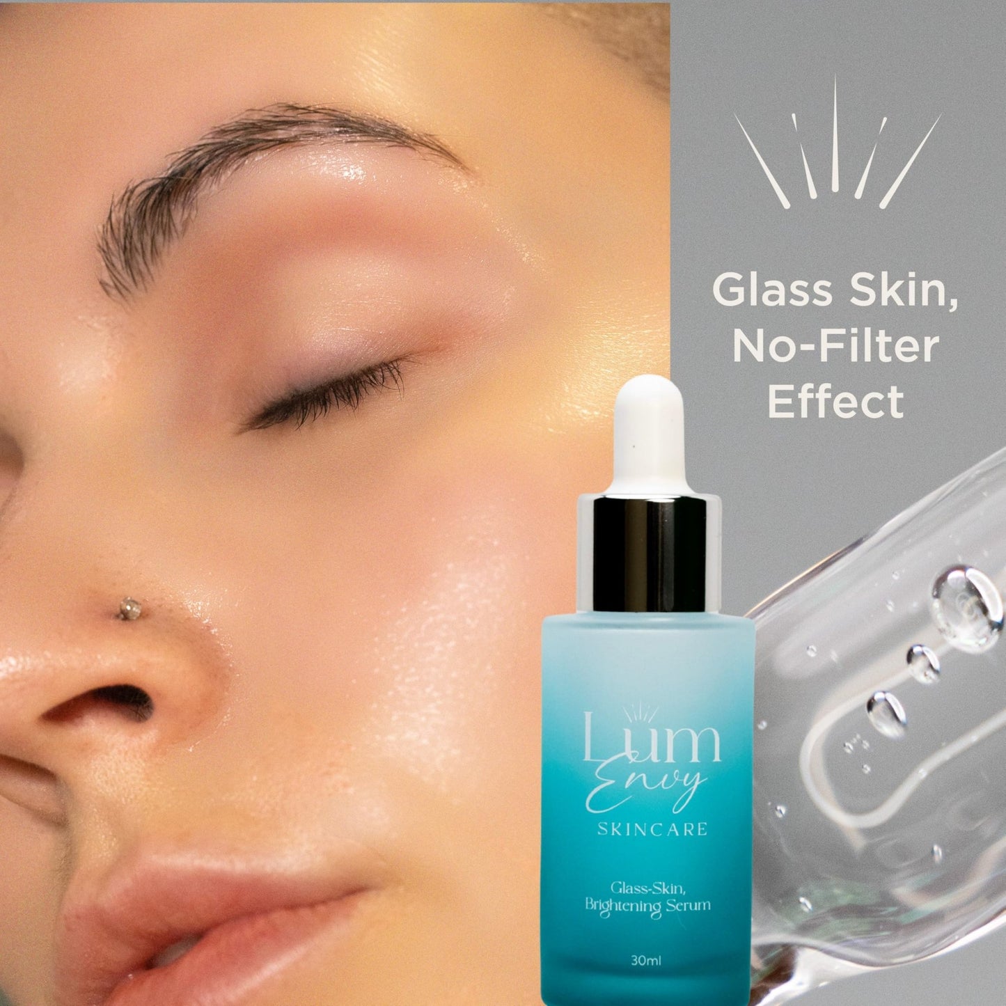 LumEnvy Salmon DNA Glass Skin Serum - Hydrating Korean Skincare Face Serum with PDRN, Niacinamide & Centella Asiatica | Brightening, - dailyvitalstore