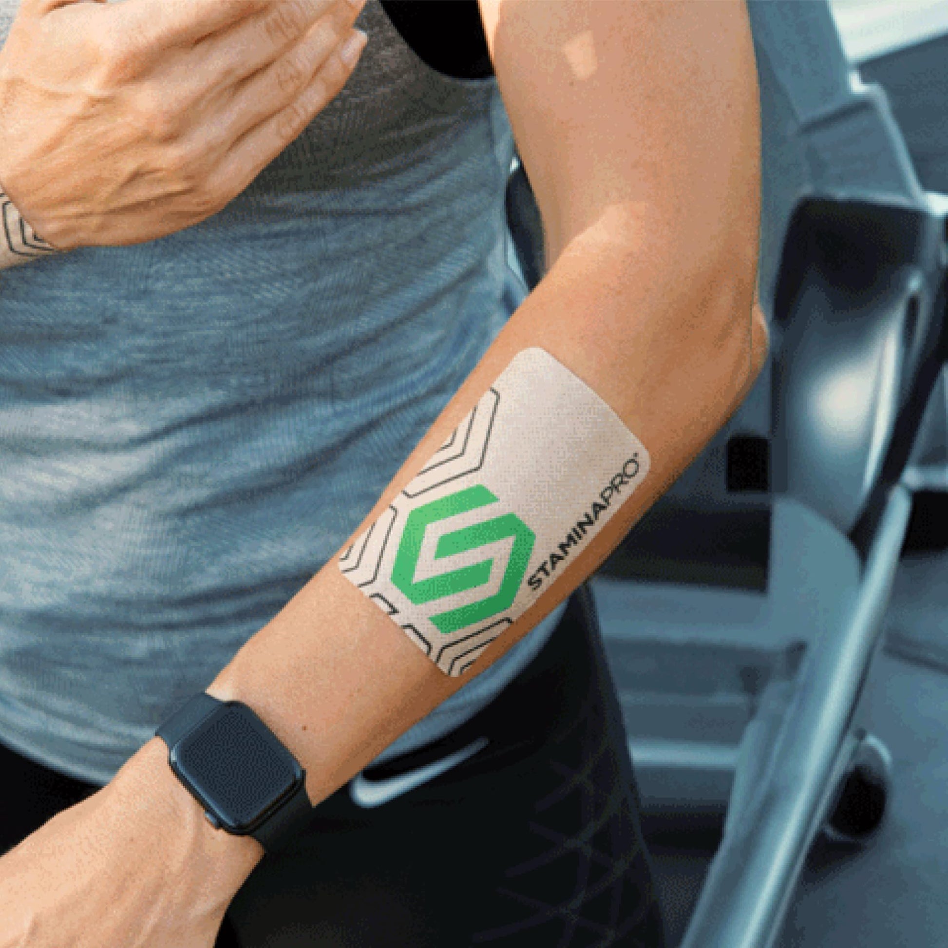 LUMINAS STAMINAPRO Patch - Water-Resistant Athletic Adhesive, Electroceutical Relief - Versatile Active Comfort, Long Lasting - Back, Joints, Knees, Hamstrings - 24 Pack (Large Tan Patches) - dailyvitalstore