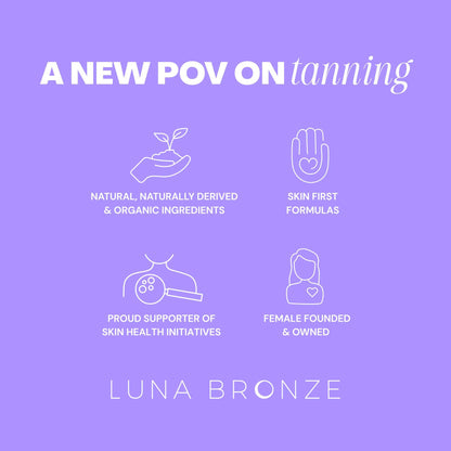 Luna Bronze Cosmic Bronzing Drops | Lightweight, Hydrating & Washable Liquid Bronze Drops | Non-Greasy Formula Enriched with Sodium Hyaluronate & Shea Butter | Responsible Mica (30ml/1.01 fl. oz) - dailyvitalstore