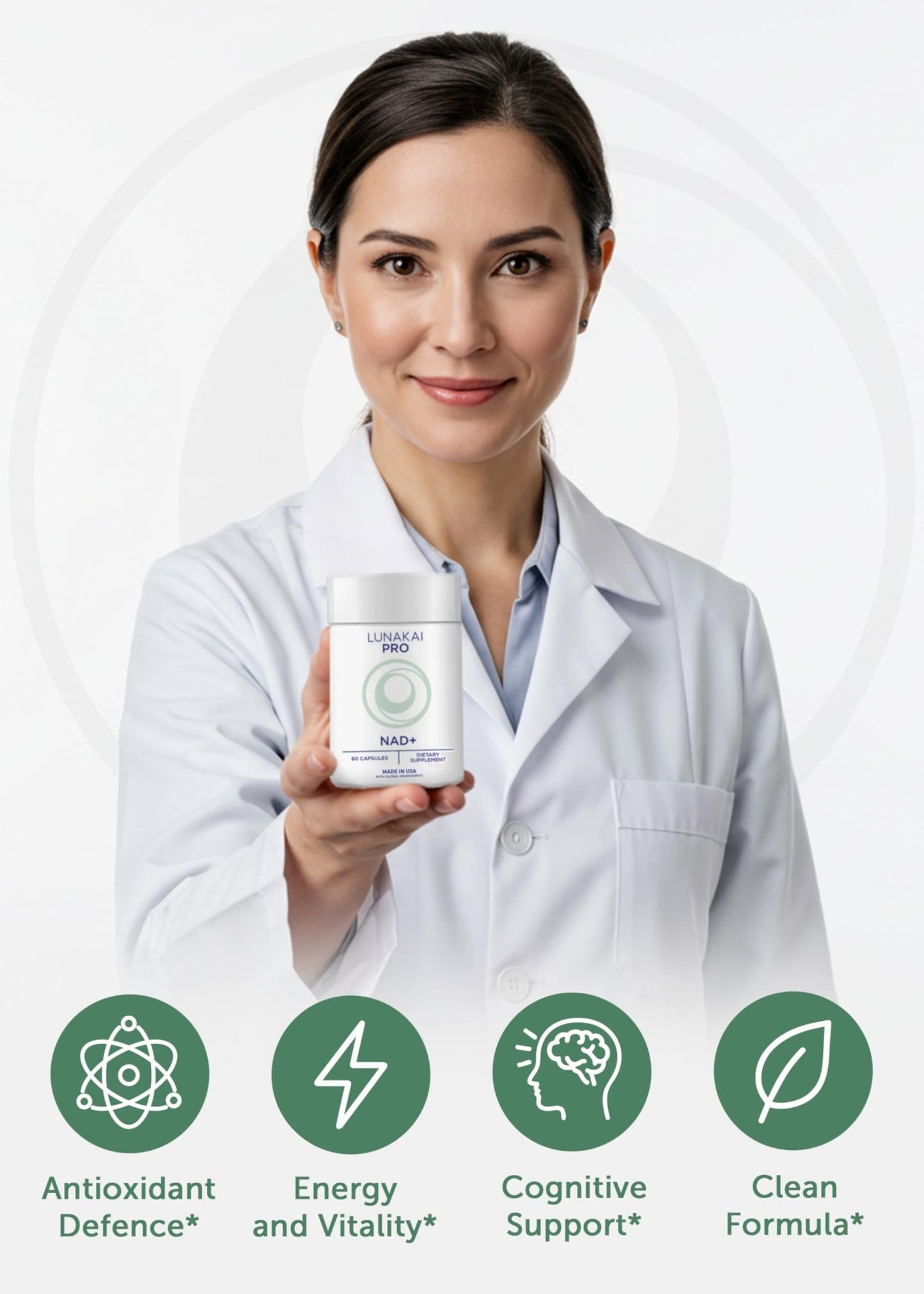 Lunakai USA Made Dual-Pathway NAD+ Formula with NR & Resveratrol – Natural NAD Supplement for Women & Men – Healthy Aging 7 - dailyvitalstore