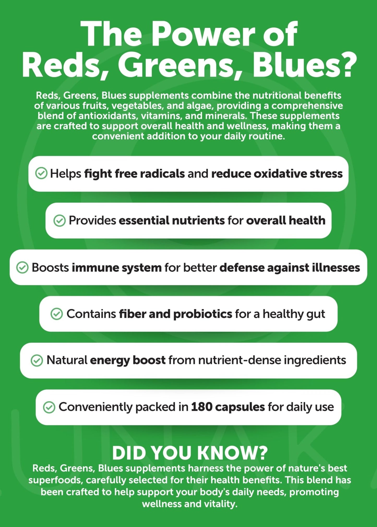 Lunakai USA Made Superfood Fruits & Veggies Supplement - All-in-One with 4 Blends & Scented Capsules, 180ct Super Veggie Capsules for Adults - dailyvitalstore