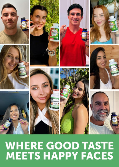 Lunakai USA Made Superfood Fruits & Veggies Supplement & Irish Sea Moss Bundle with 4 Blends, Black Seed Oil & Ashwagandha for Immune & Wellness Support - dailyvitalstore
