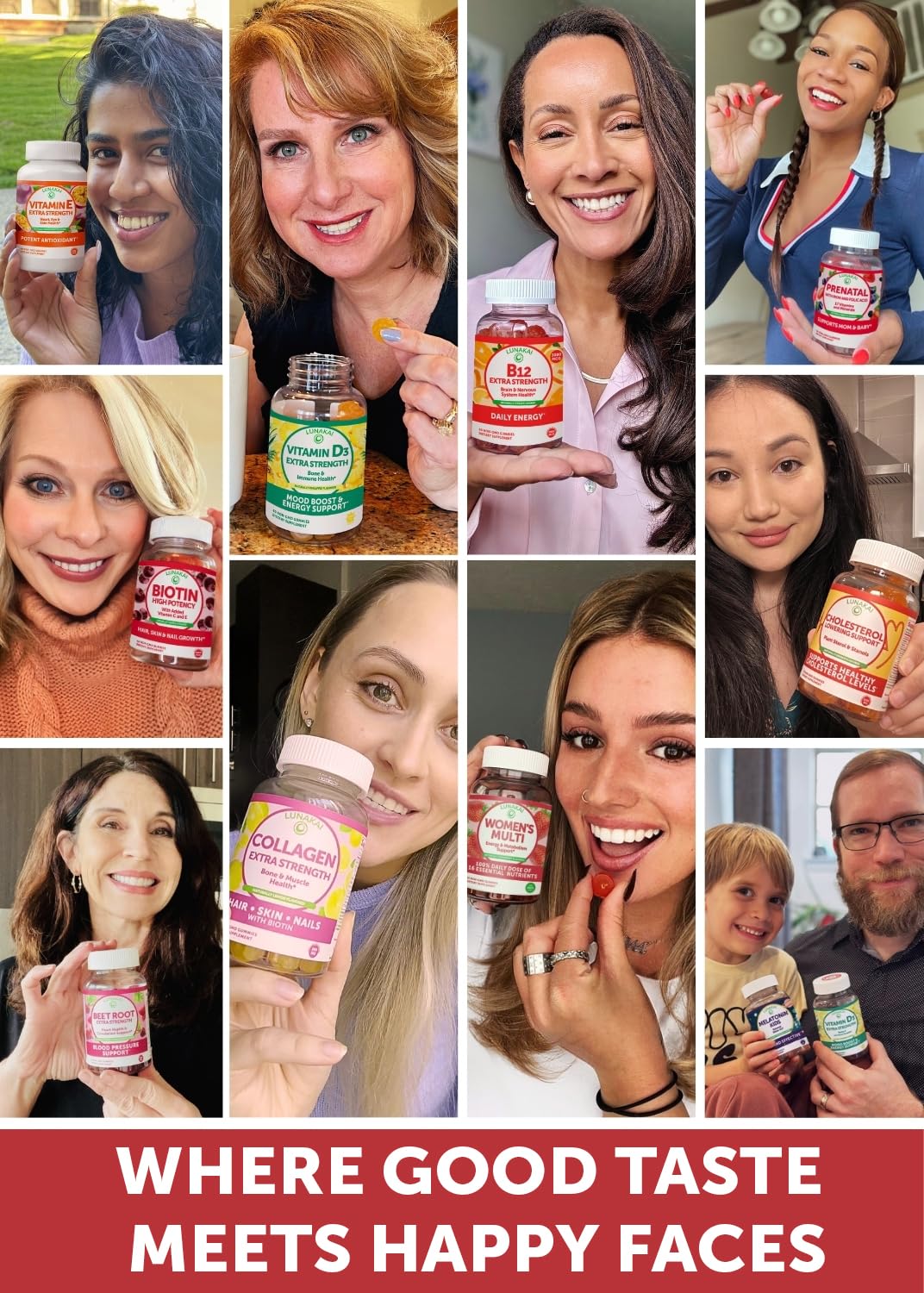Lunakai USA Made Vitamin B12 Gummies 3000mcg, B12 Vitamins for Energy, Brain & Metabolism Support, Methylcobalamin for Adults, Women & Men, - dailyvitalstore