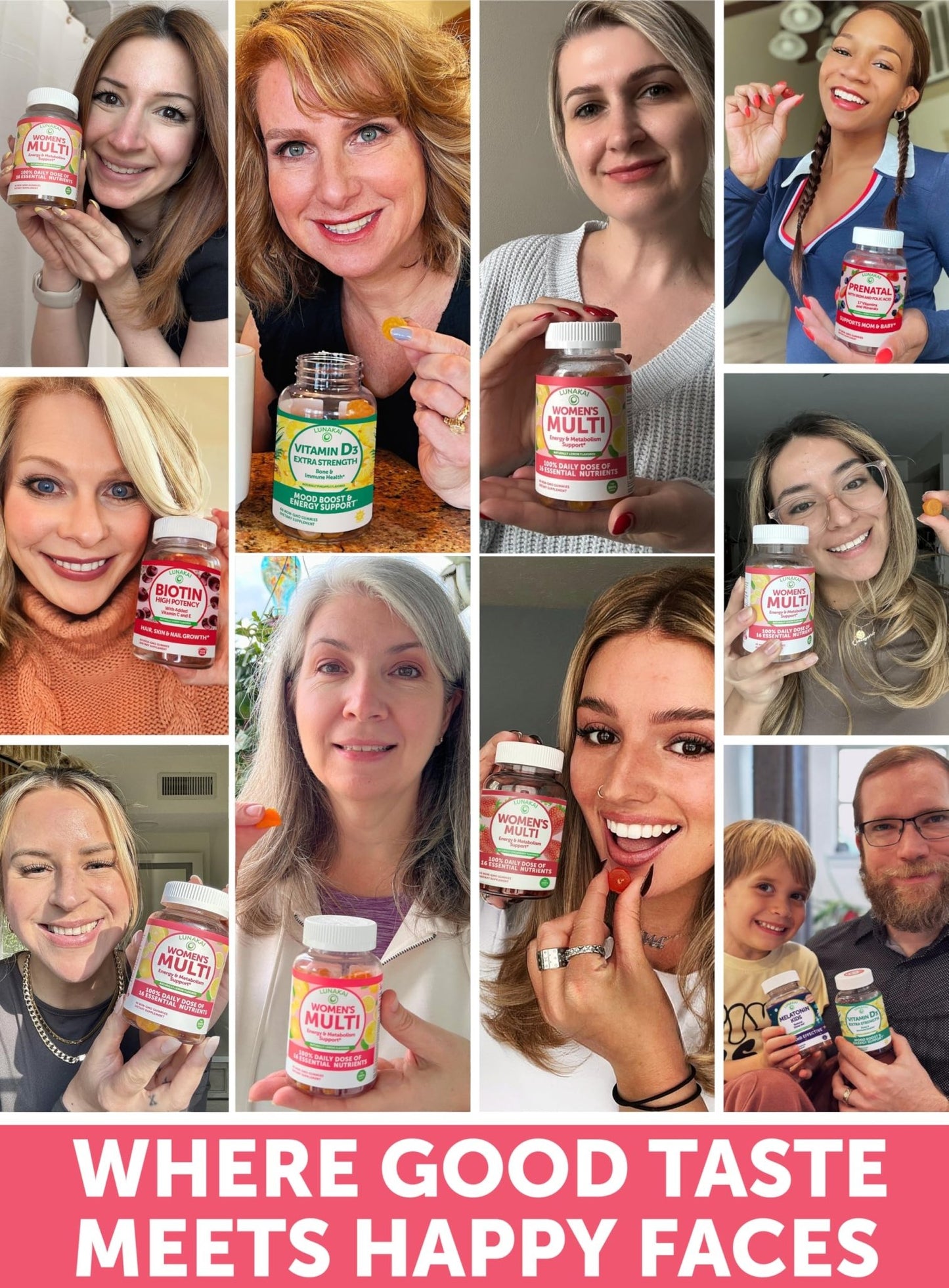 Lunakai USA Made Womens Multivitamin Gummies – Delicious Daily 16 Multi Vitamins for Women – Wellness, Energy & Essential Health Support, 60ct - dailyvitalstore