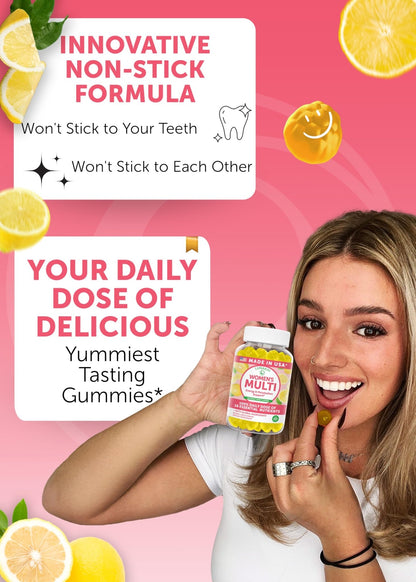Lunakai USA Made Womens Multivitamin Gummies – Delicious Daily 16 Multi Vitamins for Women – Wellness, Energy & Essential Health Support, 60ct - dailyvitalstore