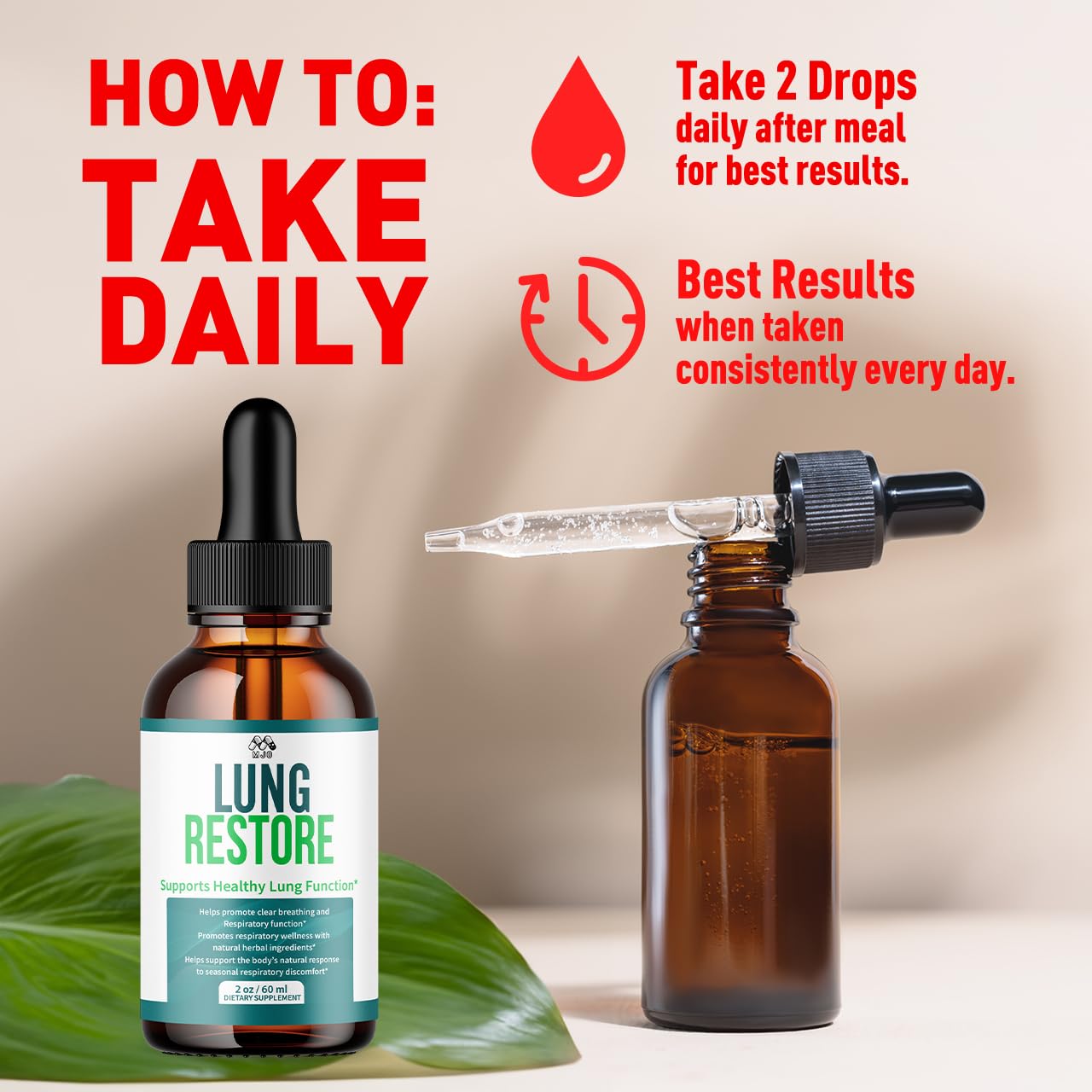 Lung Restore Drops, Official LungRestore Liquid Supplement Drops with All Natural Ingredients, Lung Restore Advanced Lungs Wellness Support Formula with Premium Vitamins for Women & Men (30 Servings) - dailyvitalstore