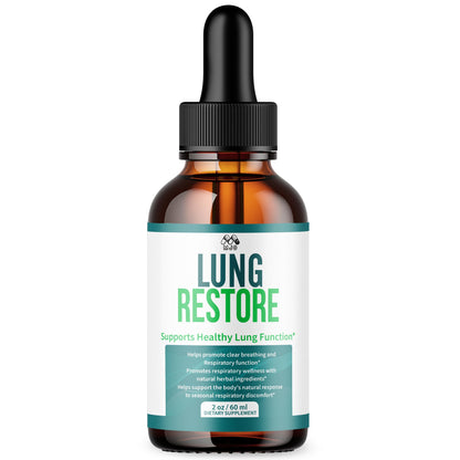 Lung Restore Drops, Official LungRestore Liquid Supplement Drops with All Natural Ingredients, Lung Restore Advanced Lungs Wellness Support Formula with Premium Vitamins for Women & Men (30 Servings) - dailyvitalstore