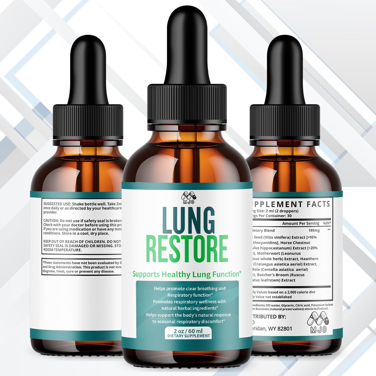 Lung Restore Drops, Official LungRestore Liquid Supplement Drops with All Natural Ingredients, Lung Restore Advanced Lungs Wellness Support Formula with Premium Vitamins for Women & Men (30 Servings) - dailyvitalstore