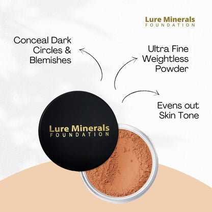 Lure Minerals Bronze warmth All over Face Bronzer (Compare to Bare Minerals) (Warmth) Large 1.oz Jar - dailyvitalstore