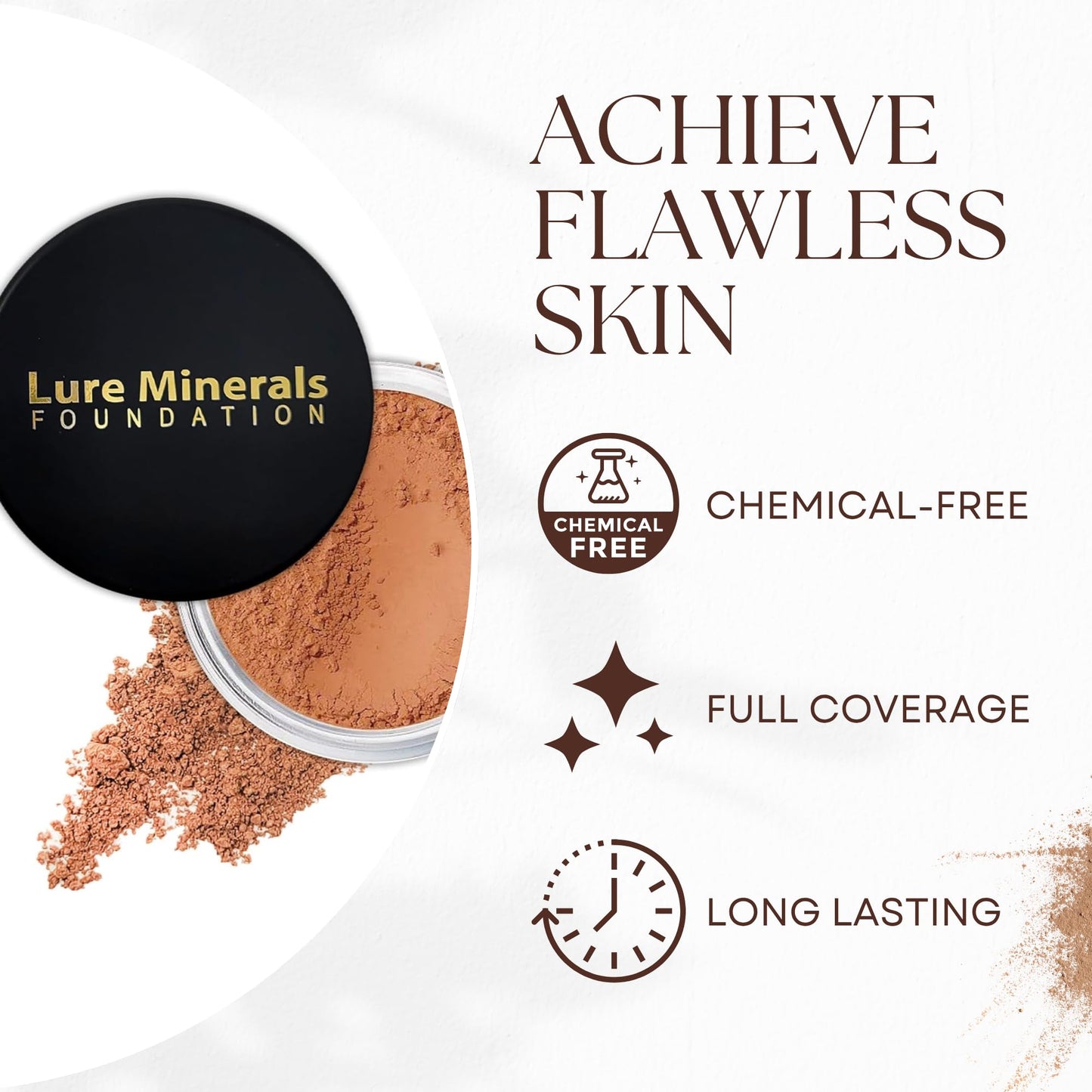 Lure Minerals Bronze warmth All over Face Bronzer (Compare to Bare Minerals) (Warmth) Large 1.oz Jar - dailyvitalstore