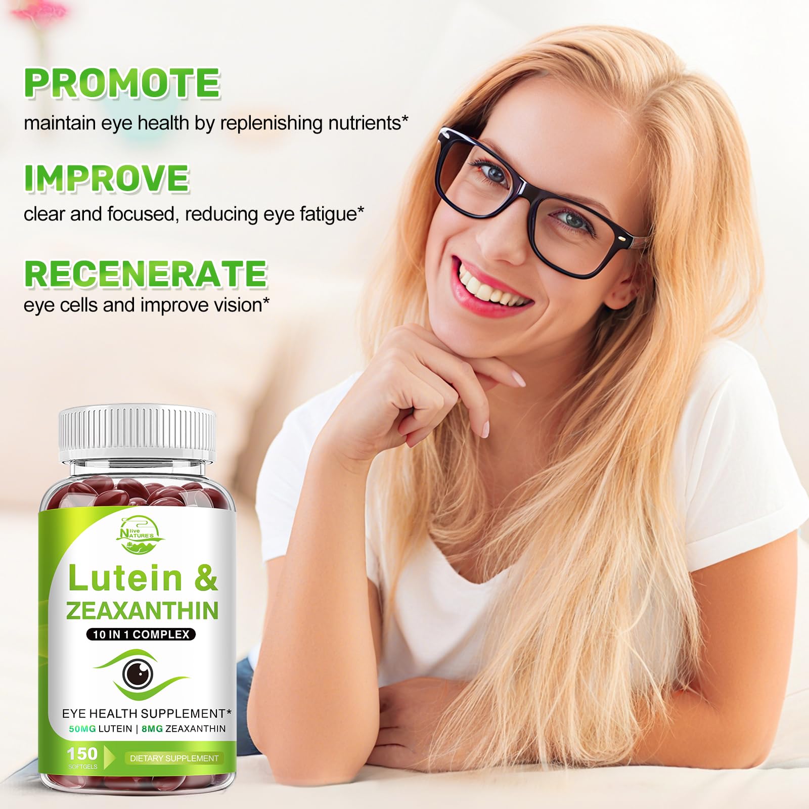 Lutein and Zeaxanthin Supplements, Eye Vitamin & Mineral Supplement, Multivitamin for Vision & Ocular Health with Omega-3, Protect and Enhance Your Eye - dailyvitalstore