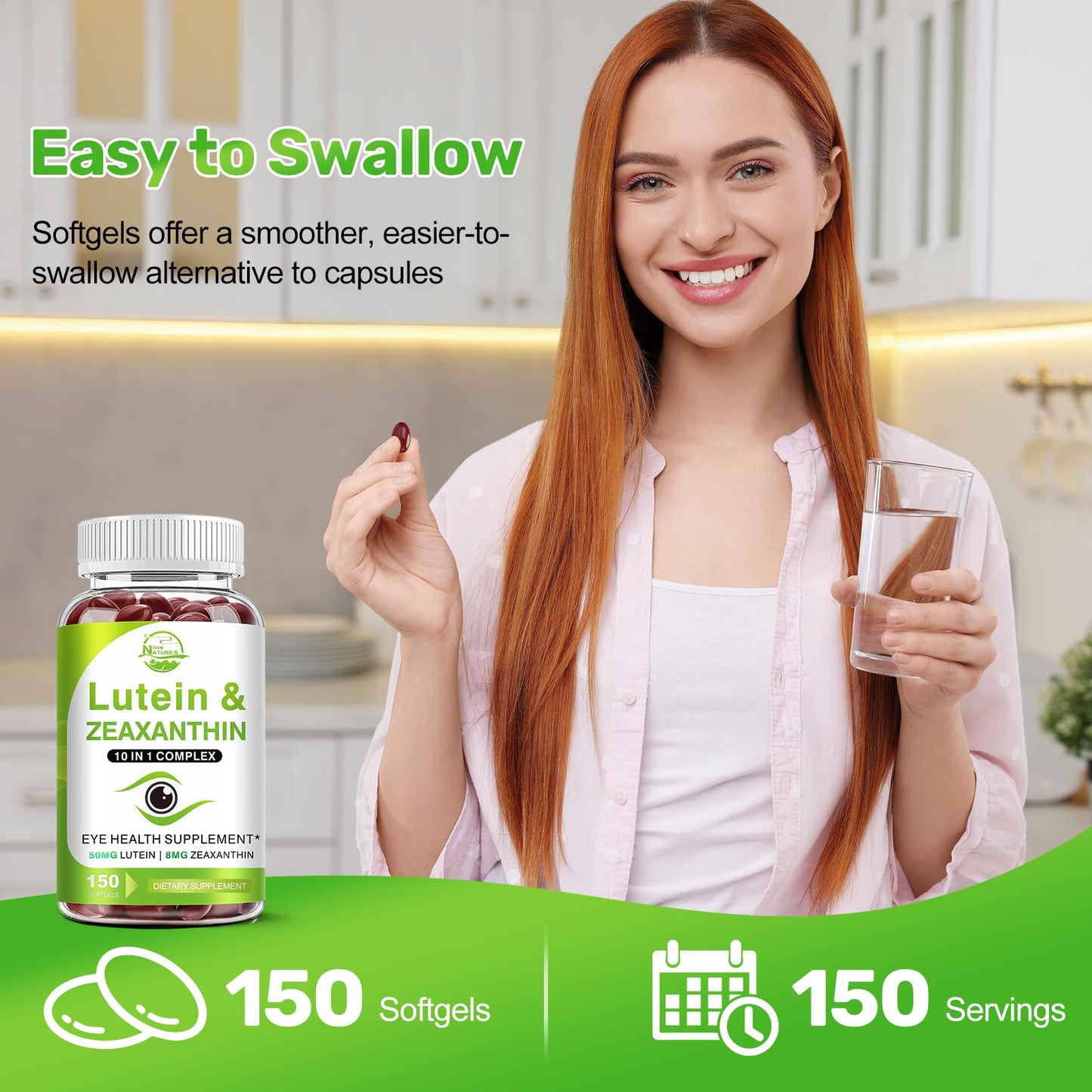 Lutein and Zeaxanthin Supplements, Eye Vitamin & Mineral Supplement, Multivitamin for Vision & Ocular Health with Omega-3, Protect and Enhance Your Eye - dailyvitalstore
