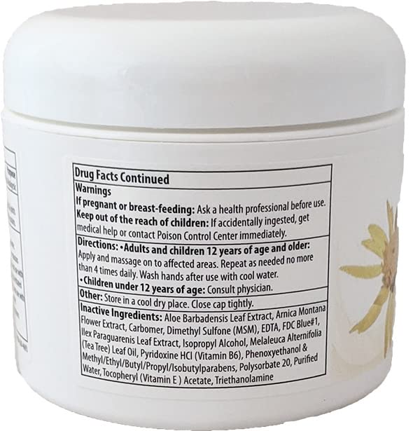 Luxis Arnica Pain Relief Cream - Soothing Arnica Combined with Powerful Menthol - Topical analgesic - 3 oz - dailyvitalstore