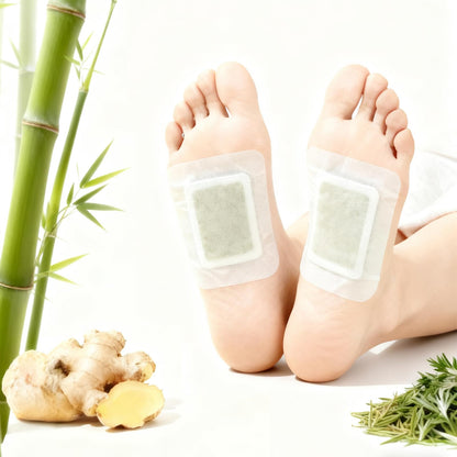 Lymph Care Foot Pads 50pads – Deep Cleansing Foot Pads with Ginger Oil for Relieve Stress, Improve Sleep, Help Lymphatic Drainage and Deep Cleansing - dailyvitalstore