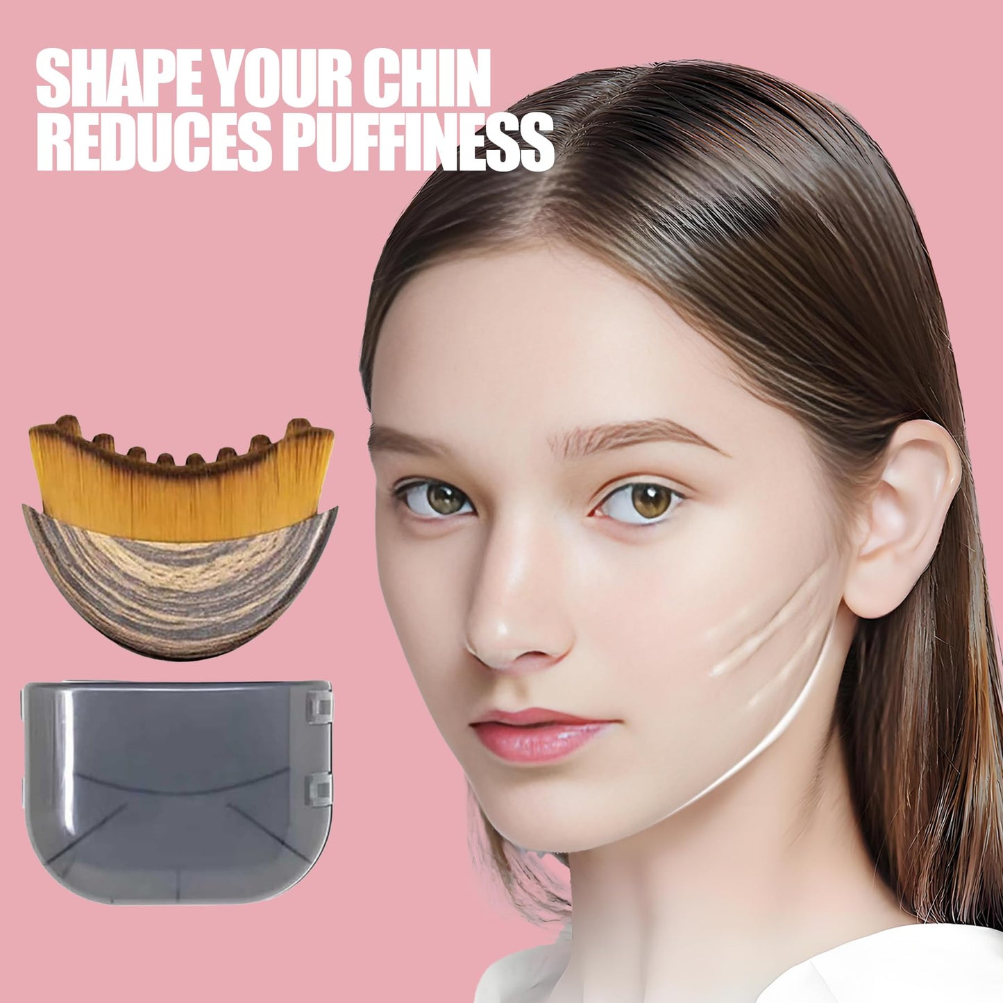 Lymphatic Contour Face Brush Lymphatic Drainage Massager Double Chin Reducer Lymphatic Drainage Brush for Face Ergonomically Designed to Fit The Skin Precisely and Relieve Fatigue - dailyvitalstore