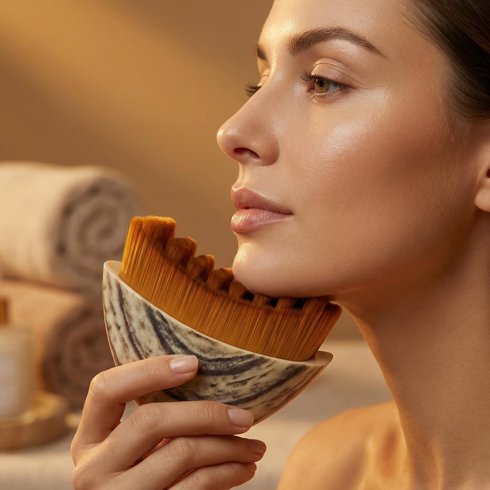 Lymphatic Contour Face Brush,1PCS Lymphatic Face Brush-Ultimate Lymphatic Drainage Tool for a Refreshed Complexion, Lymphatic Brush-Facial Tension Relief and Daily Skin Care (Gray Box) - dailyvitalstore