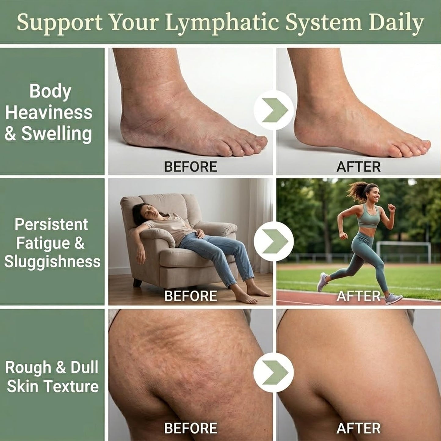 Lymphatic Drainage Capsules - Ease Body Heaviness & Facial Puffiness - Supports Natural Fluid Balance & Metabolism、Joint Discomfort - with Echinacea & Dandelion - 90 Vegan Capsules & Non-GMO - dailyvitalstore