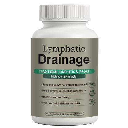 Lymphatic Drainage Capsules – Natural Herbal Blend with Dandelion, Burdock, Kelp & Echinacea – Supports Circulation & Fluid Balance - dailyvitalstore