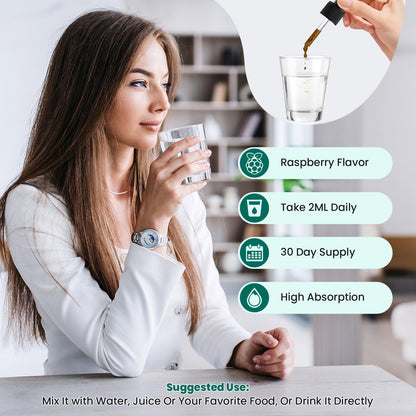 Lymphatic Drainage Drops - 11 in 1 Lymphatic Supplement for Immune, Lymph System & Liver Detox - with Echinacea, Horse Chestnut, Dandelion, Elderberry & Burdock - Raspberry Flavor, Vegan, 2 Fl Oz - dailyvitalstore