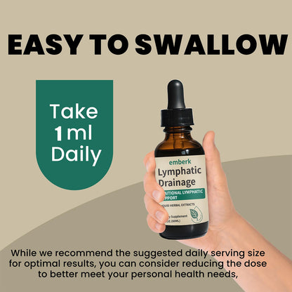 Lymphatic Drainage Drops, 2000mg Herbal Blend with Elderberry & Echinacea Dandelion，– Supports Lymphatic Drainage, Immune System & Detox 2 fl oz (2pcs) - dailyvitalstore
