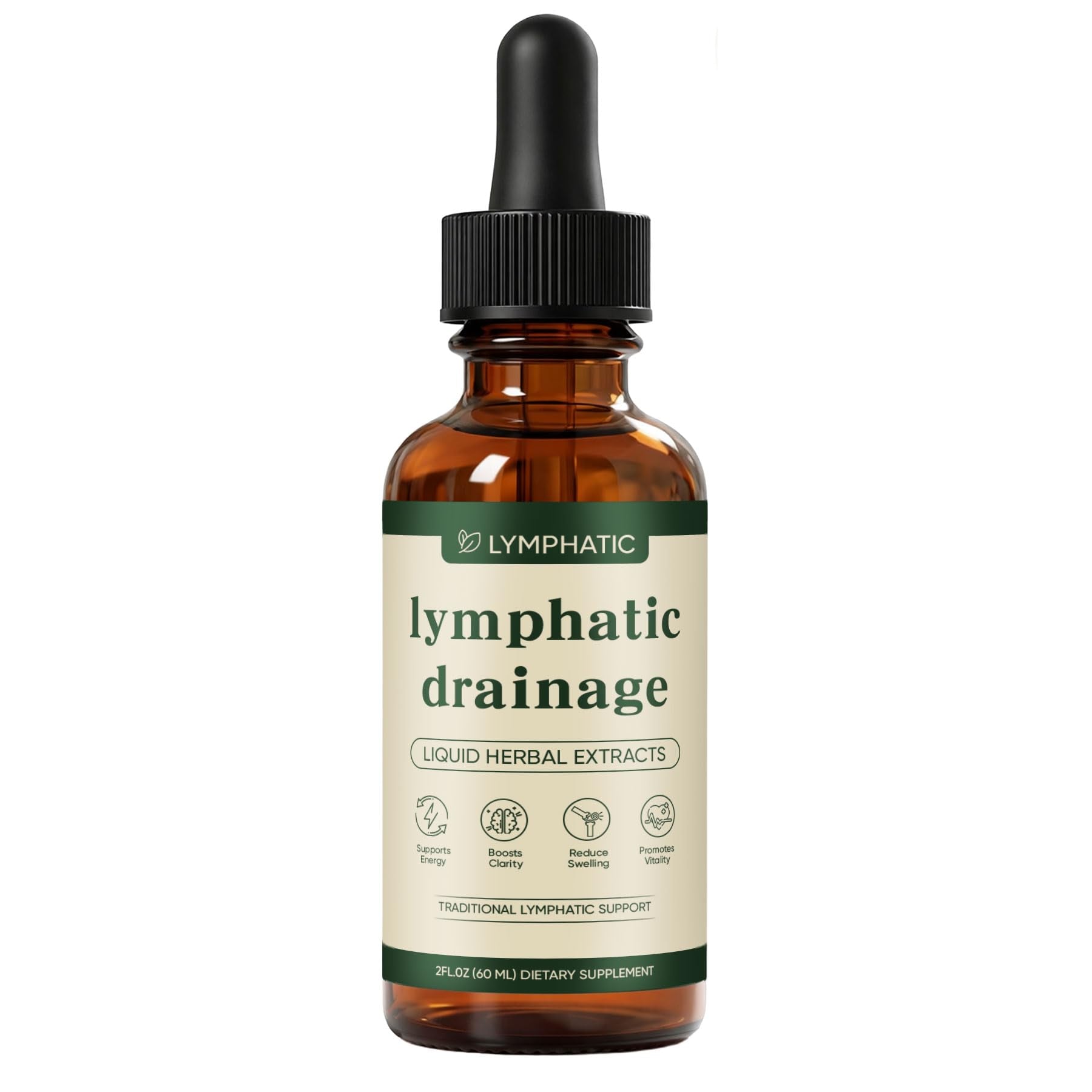Lymphatic Drainage Drops, Lymphatic System Support, Immune System, Natural Herbal Blends, Vegan & Non-GMO (1) - dailyvitalstore