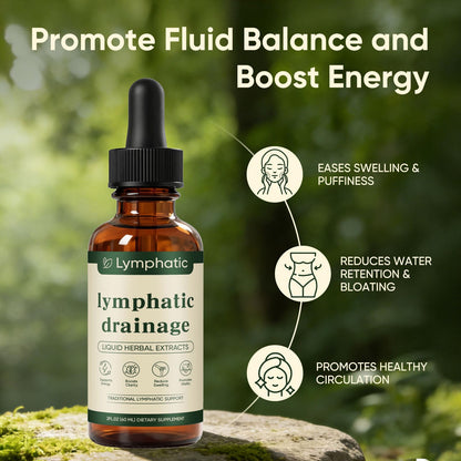 Lymphatic Drainage Drops, Lymphatic System Support, Immune System, Natural Herbal Blends, Vegan & Non-GMO (1) - dailyvitalstore