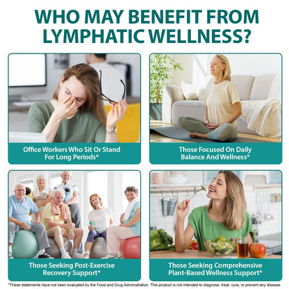 Lymphatic Drainage Drops, Natural Lymph Cleanse & Immune Support Supplement with Echinacea, Dandelion, Elderberry, Cleavers, Astragalus & Burdock, 2 FL OZ (1) - dailyvitalstore