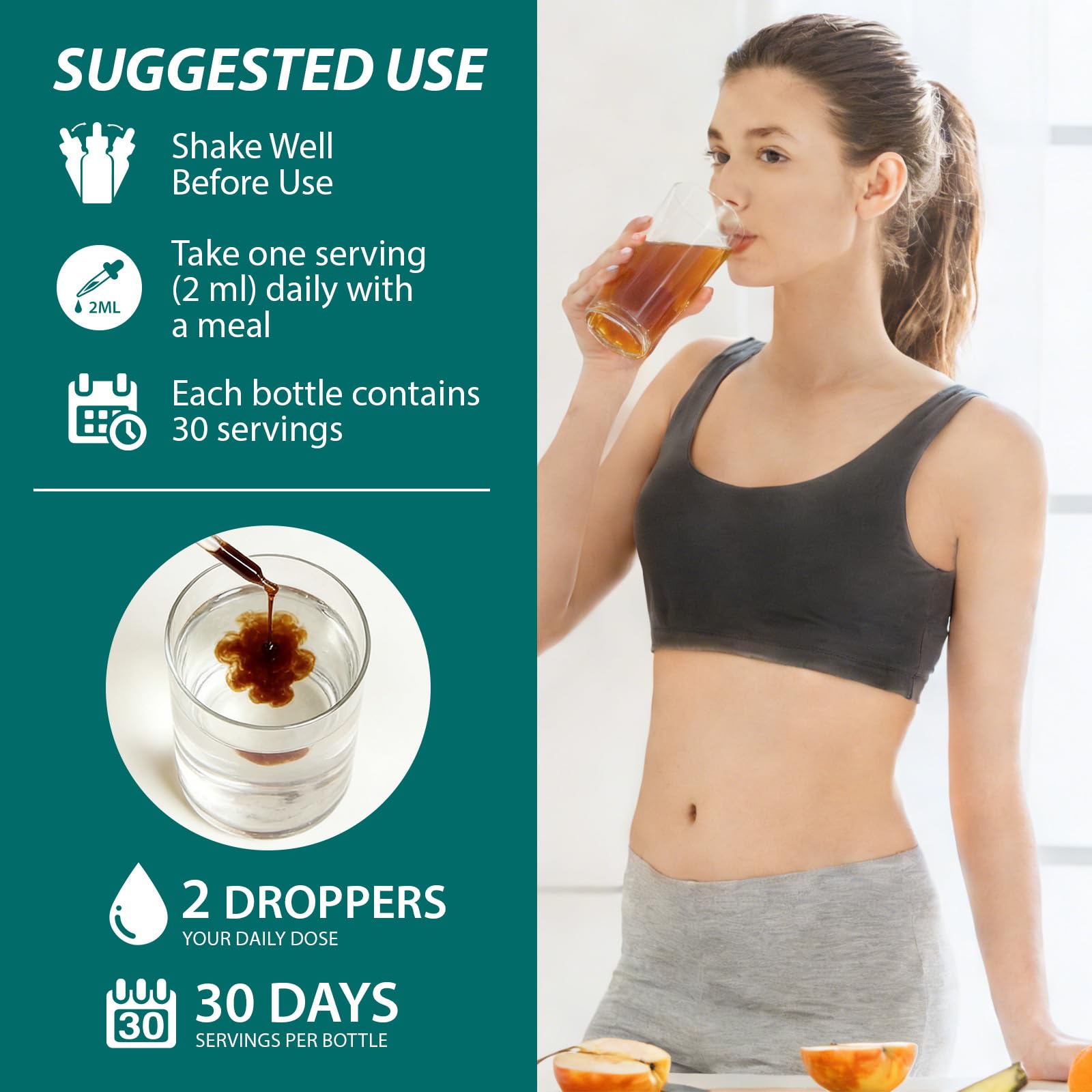 Lymphatic Drainage Drops, Natural Lymph Cleanse & Immune Support Supplement with Echinacea, Dandelion, Elderberry, Cleavers, Astragalus & Burdock, 2 FL OZ (1) - dailyvitalstore