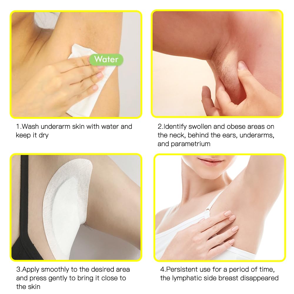 Lymphatic Drainage Patch,Herbal Lymph Nodes Patch,Herbal Lymphatic Drainage Care Patch,Lymphatic Drainage Patches,Lymph Nodes Patch, Lymphatic Massage（24PCS） - dailyvitalstore